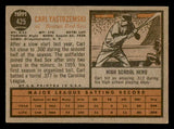 1962 Topps Baseball #425 Carl Yastrzemski Red Sox VG-EX 540508