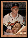 1962 Topps Baseball #100 Warren Spahn Braves EX 540512