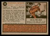 1962 Topps Baseball #100 Warren Spahn Braves VG-EX 540513