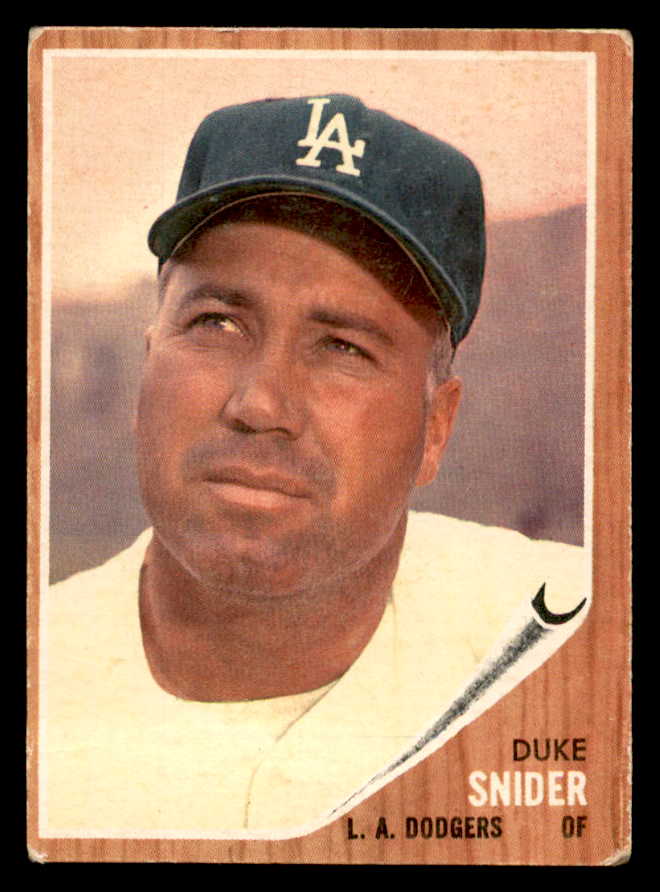 1962 Topps Baseball #500 Duke Snider Dodgers VG 540516