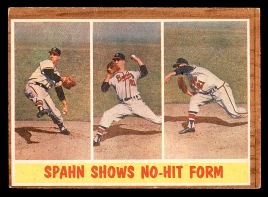 1962 Topps Baseball #312 Warren Spahn IA Braves EX+/EX-MT 540517