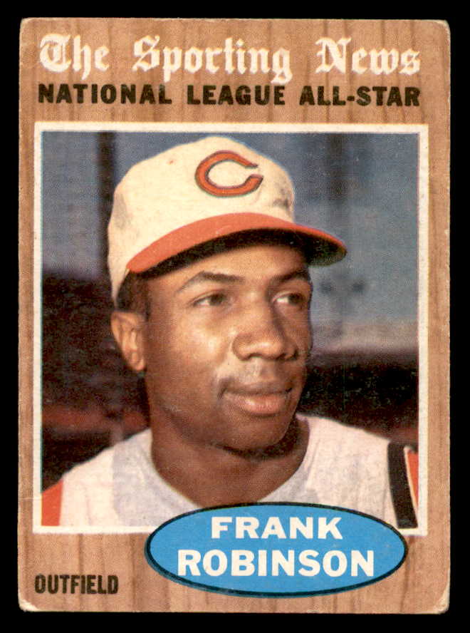 1962 Topps Baseball #396 Frank Robinson A.S. Reds VG 540525