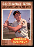 1962 Topps Baseball #468 Brooks Robinson A.S. Orioles VG-EX 540526