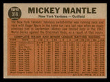 1962 Topps Baseball #318 Mickey Mantle IA Yankees VG-EX 540535