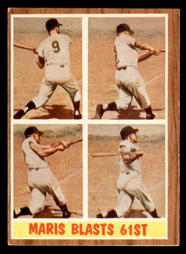 1962 Topps Baseball #313 Roger Maris IA Yankees VG-EX 540542
