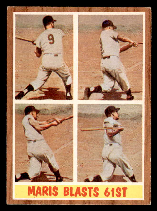 1962 Topps Baseball #313 Roger Maris IA Yankees VG-EX 540543