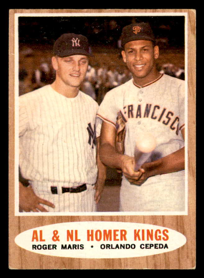 1962 Topps Baseball #401 Roger Maris Orlando Cepeda EX+/EX-MT 540547