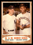 1962 Topps Baseball #401 Roger Maris Orlando Cepeda EX+/EX-MT 540547