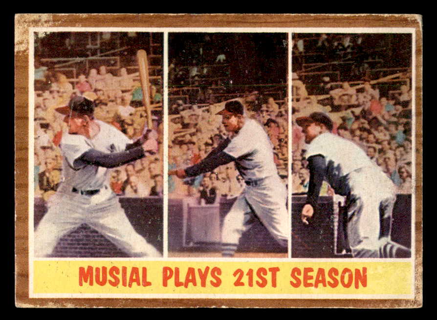 1962 Topps Baseball #317 Stan Musial IA Cardinals GD-VG 540551