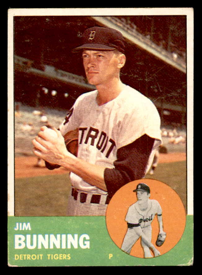 1963 Topps Baseball #365 Jim Bunning Tigers VG-EX 540555