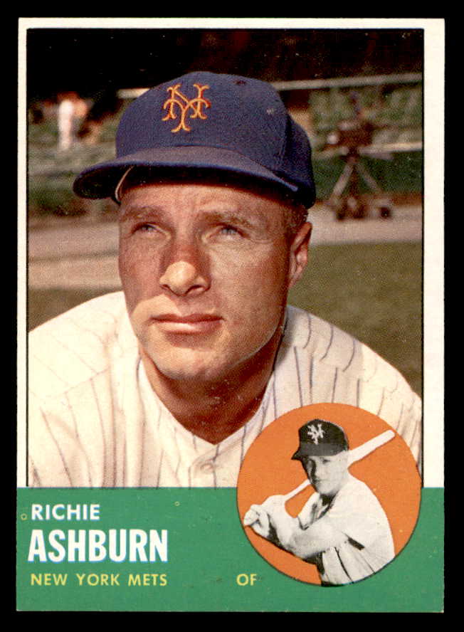 1963 Topps Baseball #135 Richie Ashburn Mets NR-MT 540556