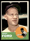 1963 Topps Baseball #446 Whitey Ford Yankees VG-EX 540559