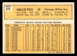 1963 Topps Baseball #525 Nellie Fox White Sox VG-EX 540562