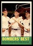 1963 Topps Baseball #173 Mickey Mantle Bobby Richardson EX+/EX-MT 540564
