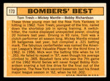 1963 Topps Baseball #173 Mickey Mantle Bobby Richardson EX 540565
