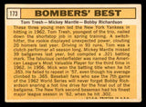 1963 Topps Baseball #173 Mickey Mantle Bobby Richardson VG-EX 540567