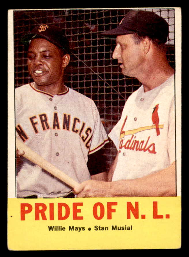 1963 Topps Baseball #138 Willie Mays Stan Musial VG-EX 540569