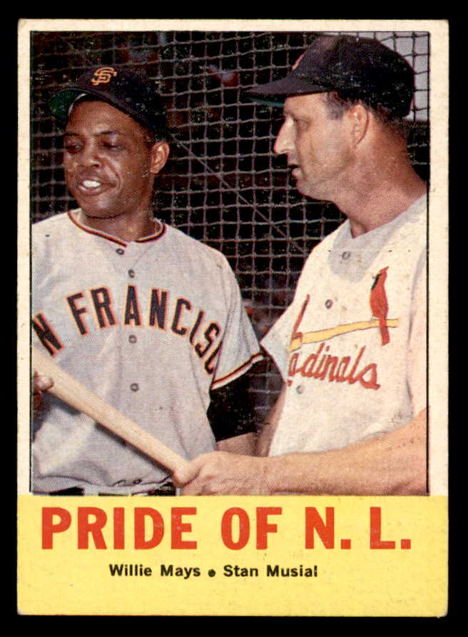 1963 Topps Baseball #138 Willie Mays Stan Musial VG-EX 540570