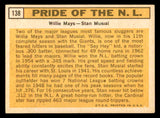 1963 Topps Baseball #138 Willie Mays Stan Musial VG-EX 540570