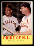 1963 Topps Baseball #138 Willie Mays Stan Musial EX+/EX-MT 540571