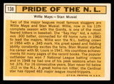 1963 Topps Baseball #138 Willie Mays Stan Musial EX+/EX-MT 540571