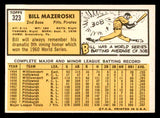 1963 Topps Baseball #323 Bill Mazeroski Pirates NR-MT 540573