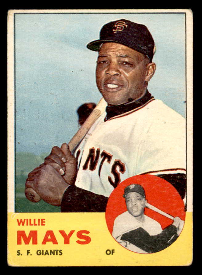 1963 Topps Baseball #300 Willie Mays Giants VG 540575