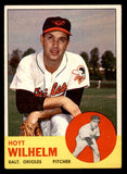 1963 Topps Baseball #108 Hoyt Wilhelm Orioles EX 540577