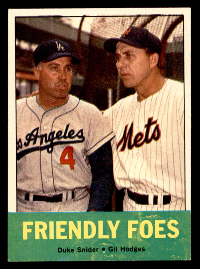 1963 Topps Baseball #068 Duke Snider Gil Hodges VG-EX 540580