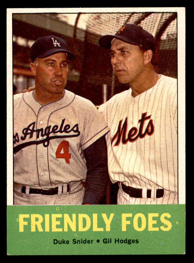 1963 Topps Baseball #068 Duke Snider Gil Hodges EX 540581