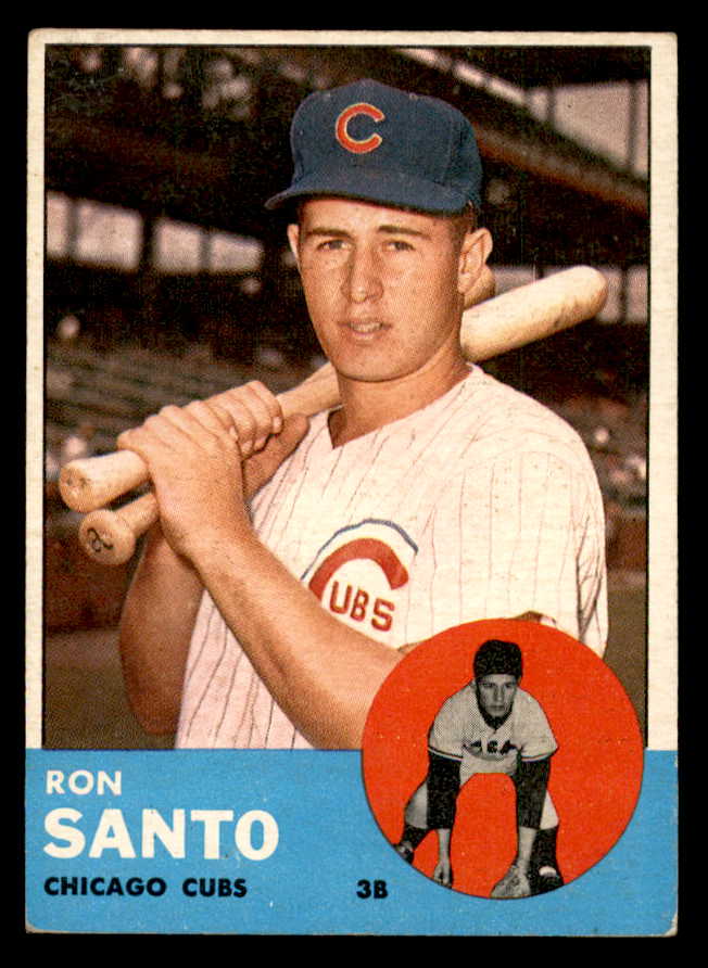 1963 Topps Baseball #252 Ron Santo Cubs EX 540585