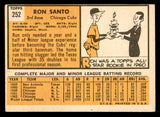 1963 Topps Baseball #252 Ron Santo Cubs EX 540585