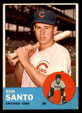1963 Topps Baseball #252 Ron Santo Cubs EX 540586