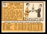 1963 Topps Baseball #252 Ron Santo Cubs EX 540586