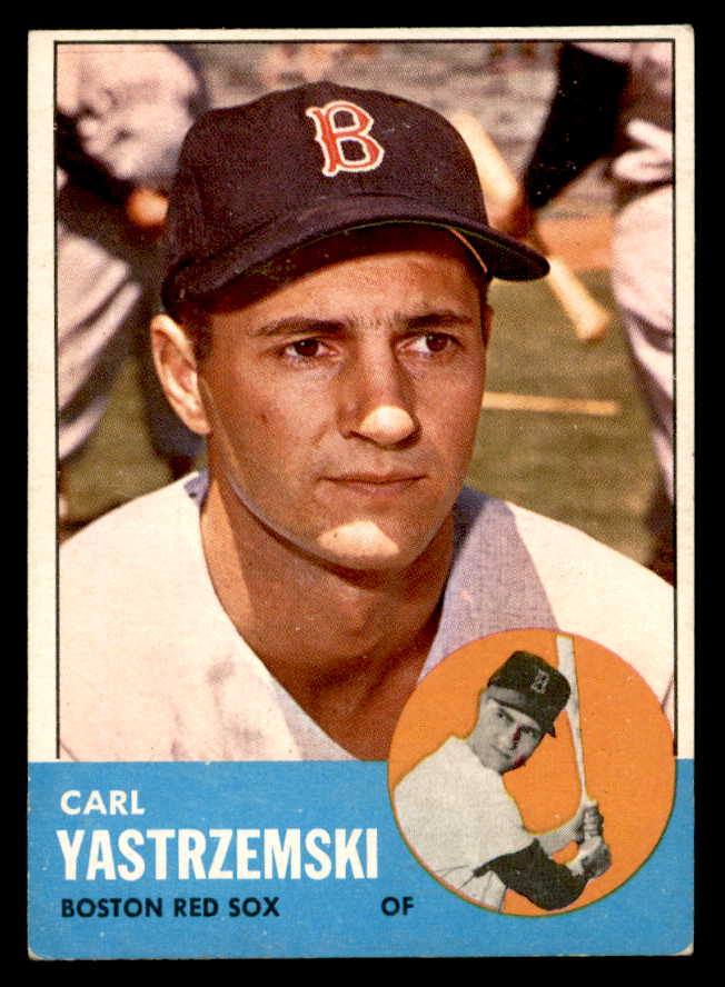 1963 Topps Baseball #115 Carl Yastrzemski Red Sox EX 540589