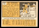 1963 Topps Baseball #115 Carl Yastrzemski Red Sox EX 540589