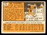 1963 Topps Baseball #115 Carl Yastrzemski Red Sox VG 540590