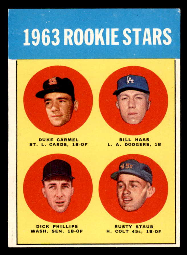 1963 Topps Baseball #544 Rusty Staub Colt .45s EX-MT 540598