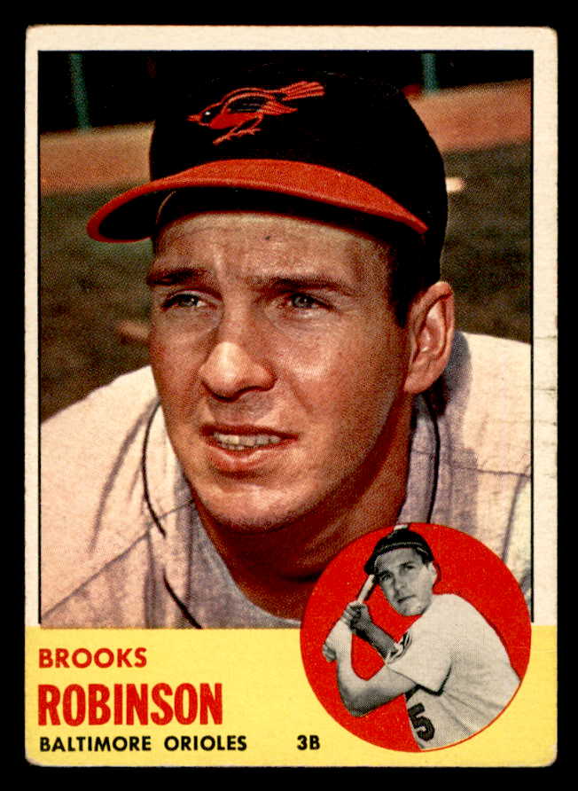 1963 Topps Baseball #345 Brooks Robinson Orioles VG 540601