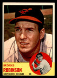 1963 Topps Baseball #345 Brooks Robinson Orioles VG-EX 540602