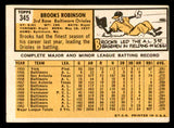 1963 Topps Baseball #345 Brooks Robinson Orioles VG-EX 540602