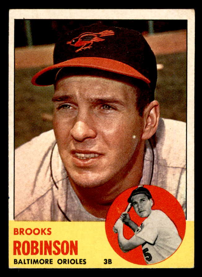 1963 Topps Baseball #345 Brooks Robinson Orioles EX 540603