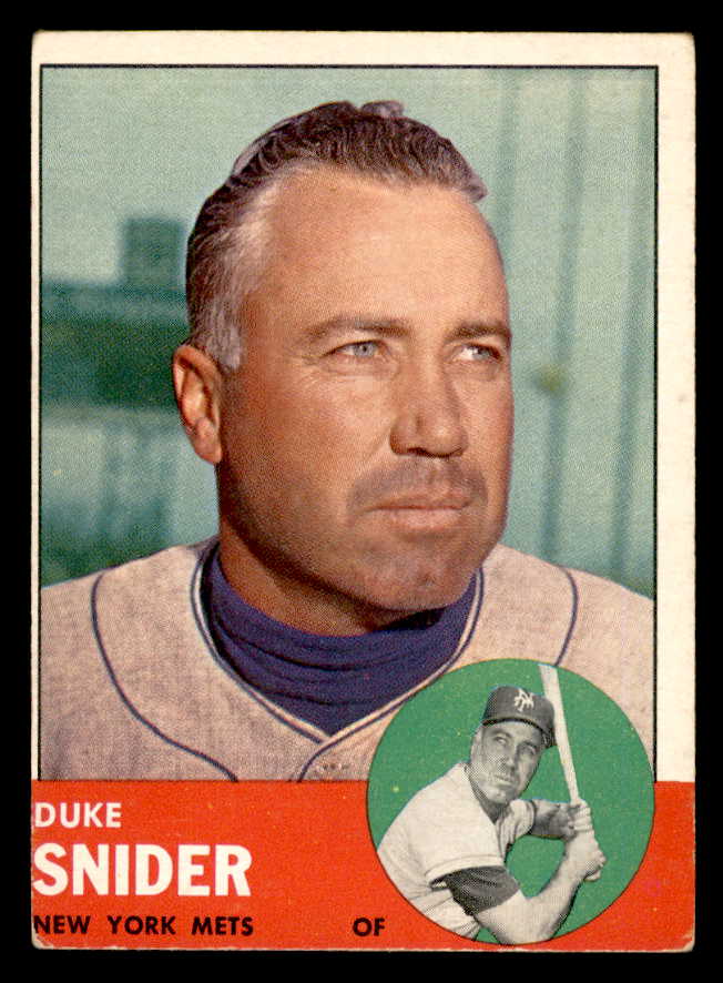 1963 Topps Baseball #550 Duke Snider Mets VG 540605