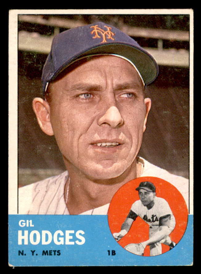 1963 Topps Baseball #245 Gil Hodges Mets EX 540607