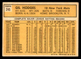 1963 Topps Baseball #245 Gil Hodges Mets EX 540607