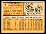 1963 Topps Baseball #025 Al Kaline Tigers VG-EX 540611