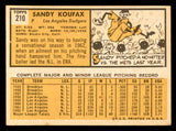 1963 Topps Baseball #210 Sandy Koufax Dodgers EX+/EX-MT 540614