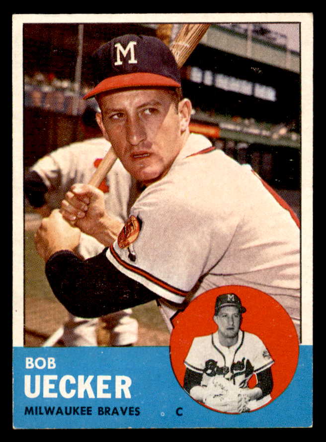 1963 Topps Baseball #126 Bob Uecker Braves EX 540616