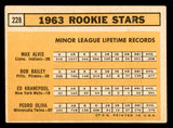 1963 Topps Baseball #228 Tony Oliva Twins VG-EX 540619