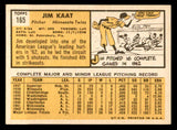 1963 Topps Baseball #165 Jim Kaat Twins EX+/EX-MT 540625